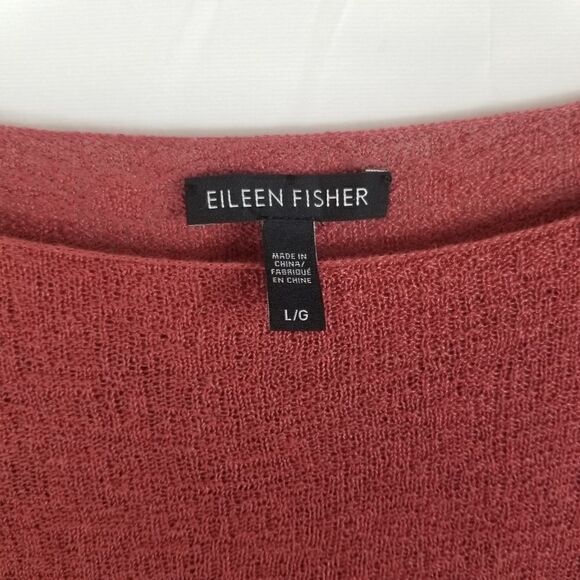 Dark Mauve Pink 100% Organic Linen Tunic. Sz L. - Picture 6 of 11